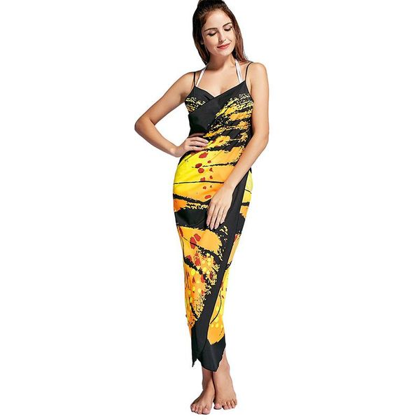 

women's dress butterfly swimsuit shawl summer beach cover up swimwear, White;black