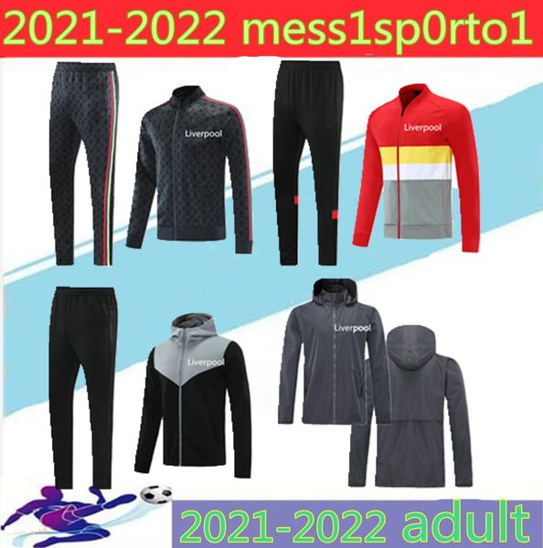 

2021 hooded long zip jacket soccer training suit 20/21 windbreaker clothes sleeve sleeves jogging futbol, Black
