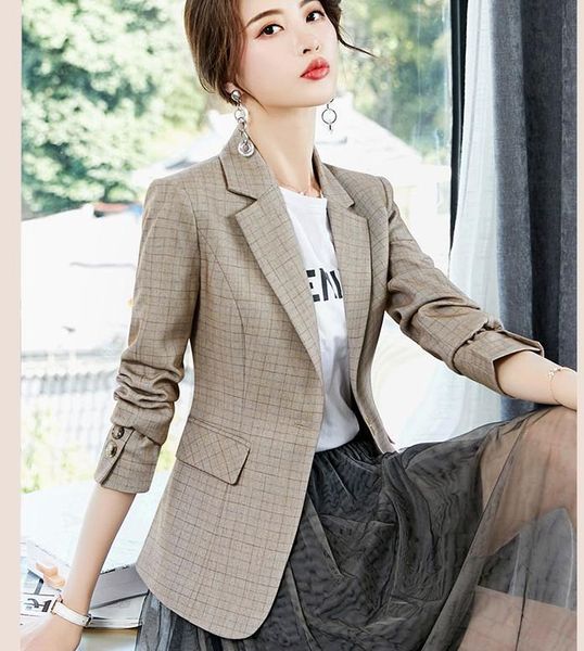 

spring and autumn winter with style fashion long sleeve women's western-style clothes coat suits & blazers, White;black