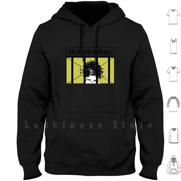 

no more solitary confinement hoodies prisons prison reform men's & sweatshirts, Black