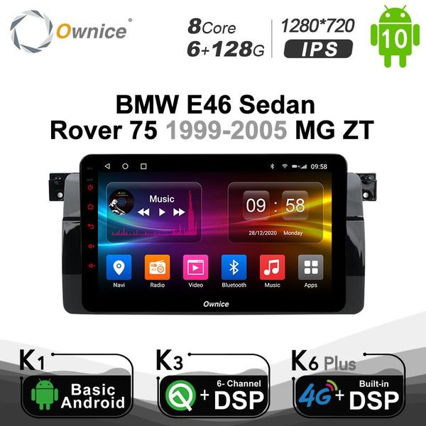 

player ownice 6g+128g px6 dsp android 10.0 car dvd for e46 sedan rover 75 1999 - 2005 mg zt 1280*720 gps navigation 4g lte
