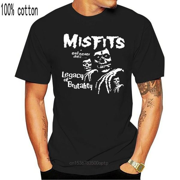 

men's t-shirts 2021 the misfits legacy of brutality horror punk band black t-shirt size s to 3xl tee shirt gift funny cotton, White;black