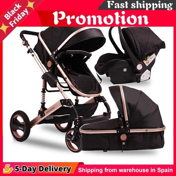 

baby stroller carriage 2 in 1 3 bi-directional absorber strollers#