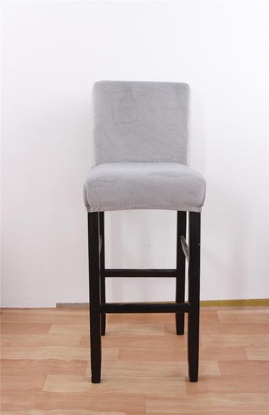 

chair covers 1pc spandex polyester cover solid seat for bar stool chairs slipcover home el banquet dining decoration
