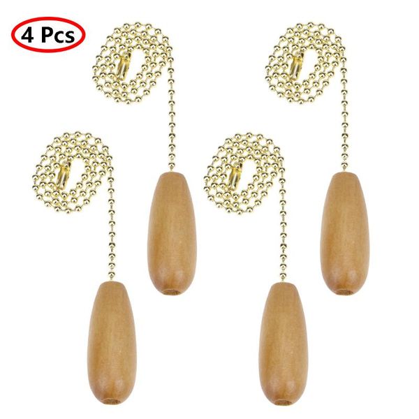 

decorative objects & figurines 4pc ceiling fan pull chains wooden pulls extension pendants diy home light lamp decorations vintage hanging l