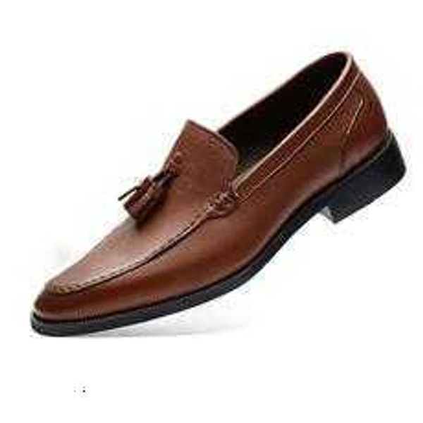 

tangzuo ld2044 pointed tassel leather shoes batch 37-45 black brown