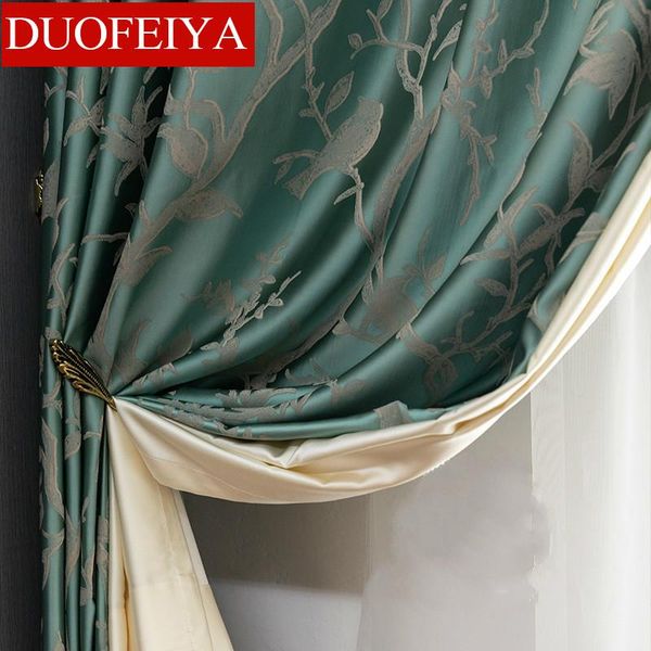 

curtain & drapes luxury chinese high precision jacquard curtains for living room bedroom