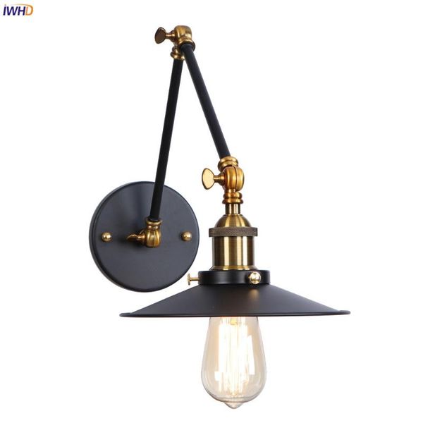

wall lamp iwhd wandlamp edison retro light bedroom mirror stair adjustable swing long arm vintage sconce lampara pared led