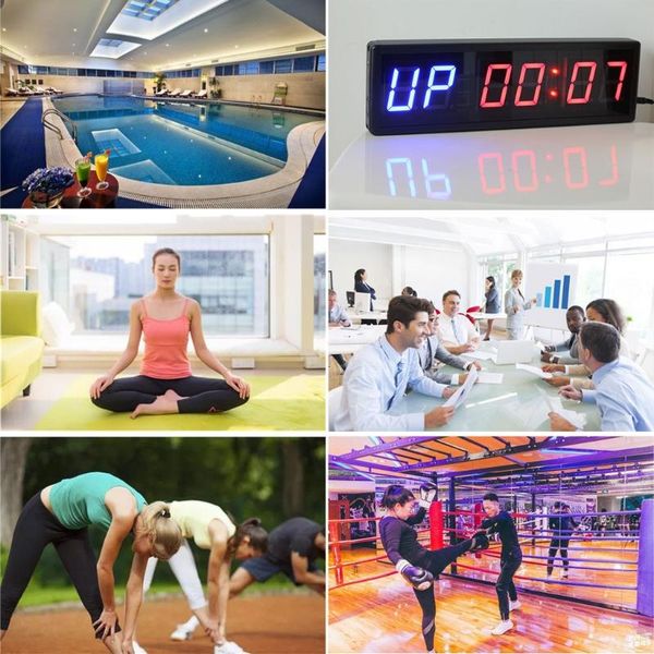 

gym timer satch with wireless remote for fitness training interval 203f timers