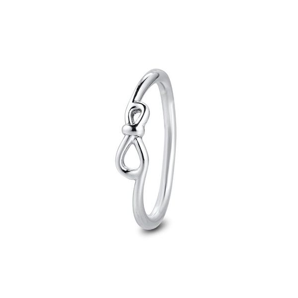 

cluster rings infinity knot ring 925 sterling silver for women fashion stackable style female jewelry findings, Golden;silver