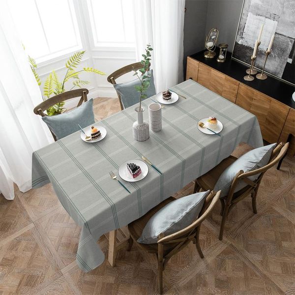 

table cloth simple grid pattern rectangular kitchen dining room cover coffee for living