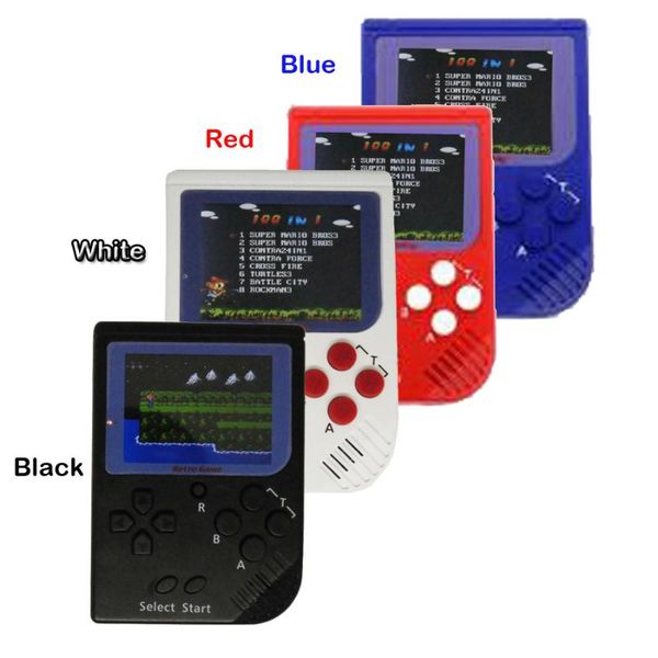 

portable game players retro mini handheld console 8-bit 2.5 inch color lcd kids player built-in 188 for gifts
