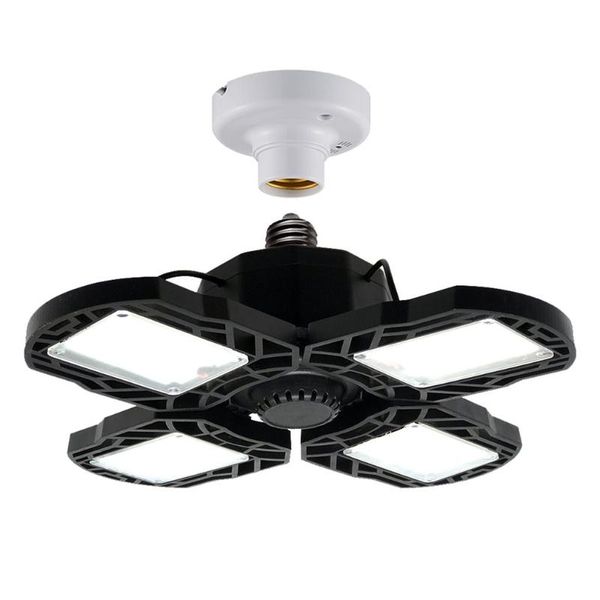 

interior&external lights universal led garage light 4 leaf cast aluminum shop ceiling lighting for basement warehouse