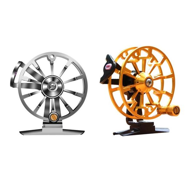 

baitcasting reels ice fishing wheel raft rod reel all-metal double-speed ultra-light front turn for