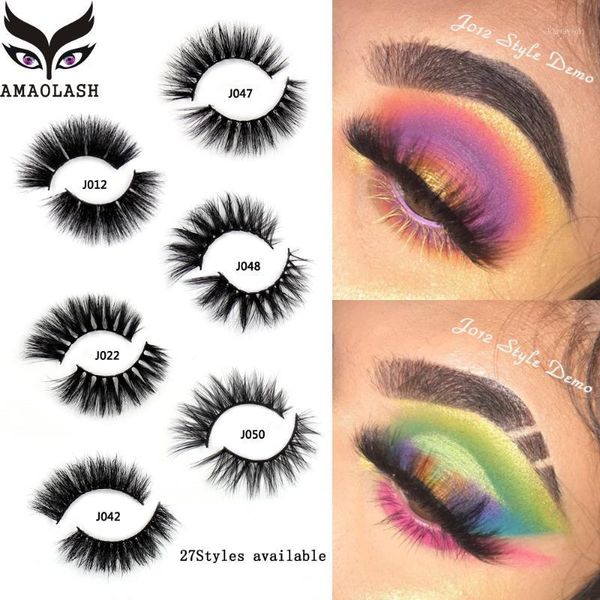 

false eyelashes 3d mink lashes luxury handmade natural long eye thick fluffy false1
