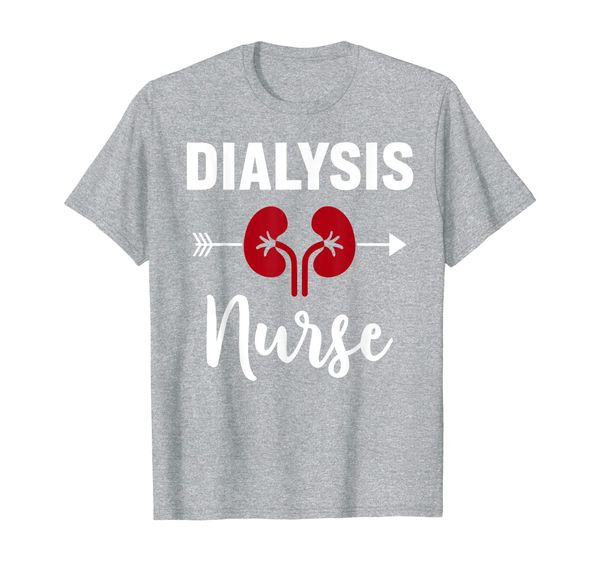 

dialysis nurse tee nephrology nurse t-shirt, White;black