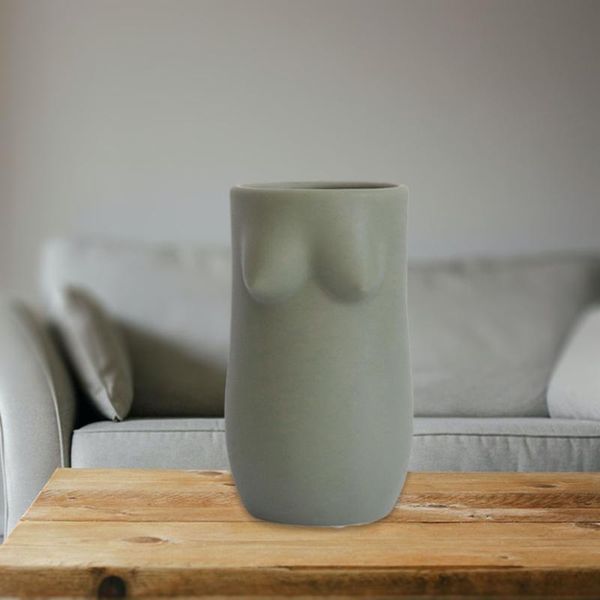 

ceramics naked human body flower vase office living room arrangement vases