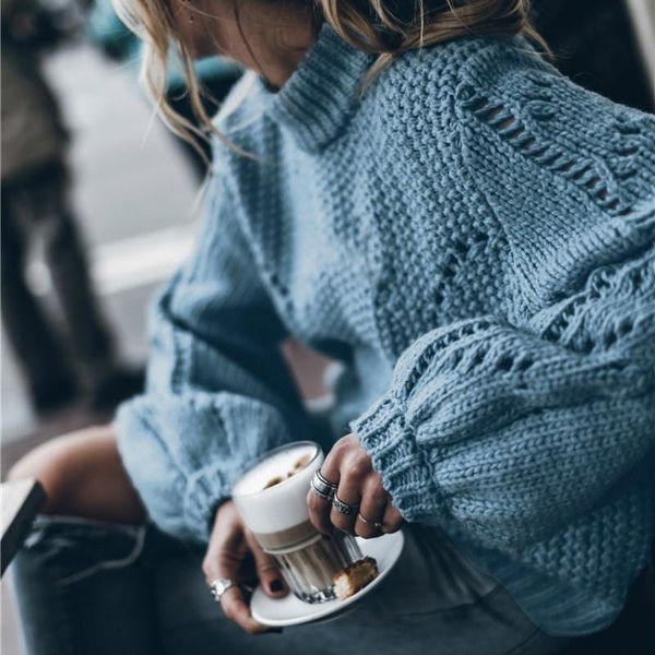 

women's sweaters large size hollow out autumn winter knitted pullovers ladies loose sweater women casual knitwear blusa, White;black