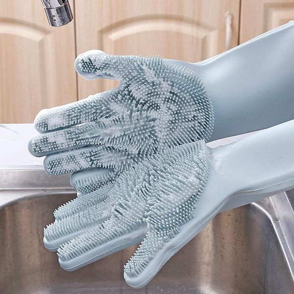

disposable gloves silicone dishwashing oven eco-friendly rubber cleaning kitchen