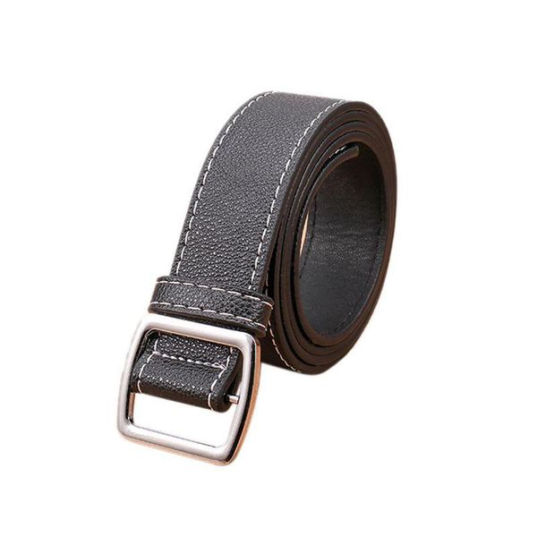 

genuine quality ladies fashion latest needle-metal round buckle belt jeans wild the women for belts, Black;brown