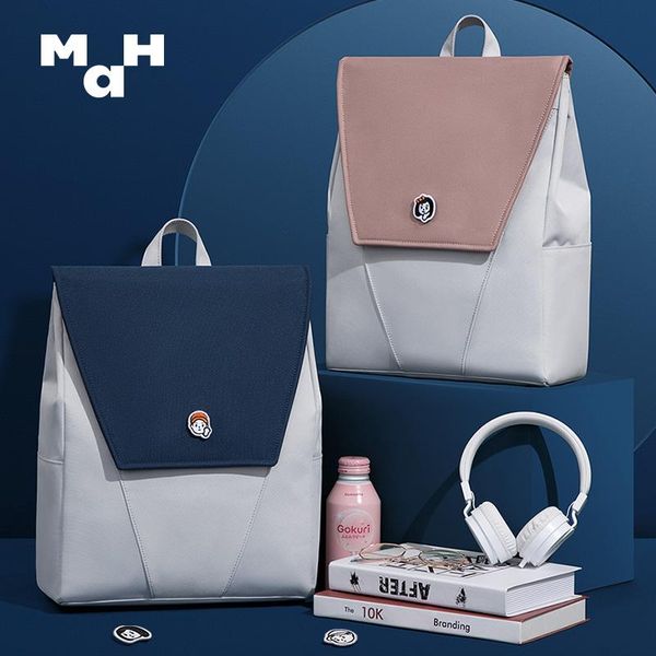 

grey rose 14inch lapbackpack women waterproof fashion school girl college bag boy blue travel bagback men mah brand