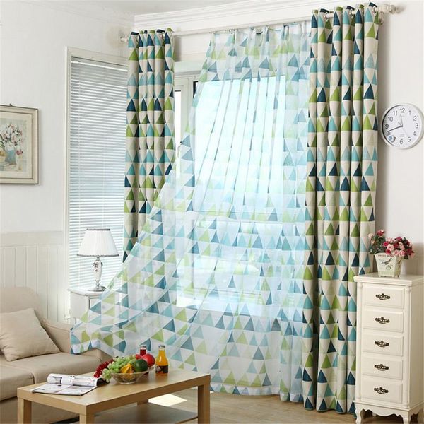 

curtain & drapes 100 x 250 cm geometric curtains and tulle blackout cloth nursery baby room draperie french blinds for kids window