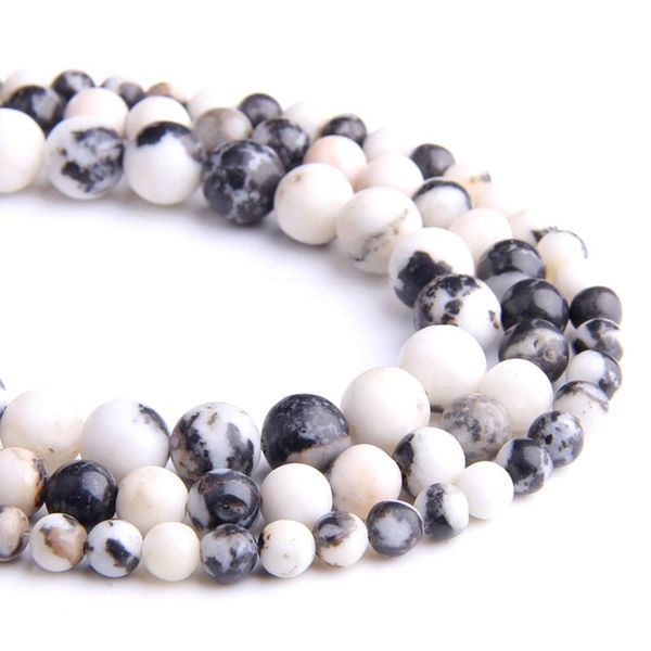 

other natural black white zebra jaspers stone beads for jewelry making semi precious diy bracelet needlework accessories
