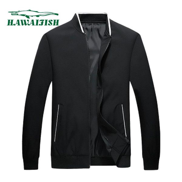 

men's jackets hawaifish brand jacket 2021 stand collar spring and autumn veste homme business casual casacas para hombre, Black;brown