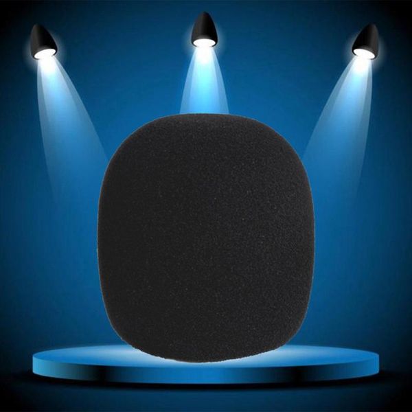

microphones 5x round ball lavalier microphone foam windscreen sponge windshields 6mm opening 50la