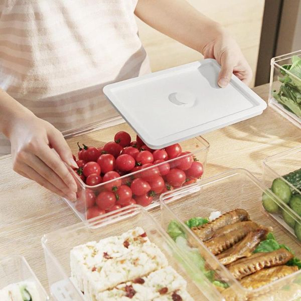 

storage bottles & jars food container plastic kitchen refrigerator noodle box multigrain tank transparent sealed