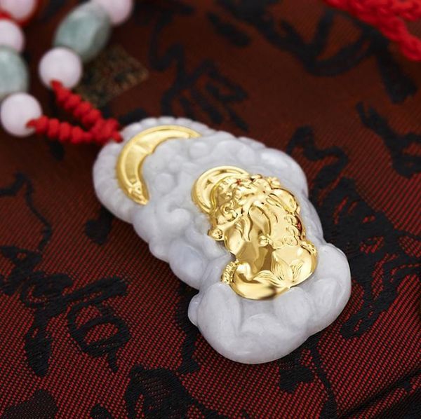 

lockets 3d gold inlay and tian yuxi pendant h20#, Silver