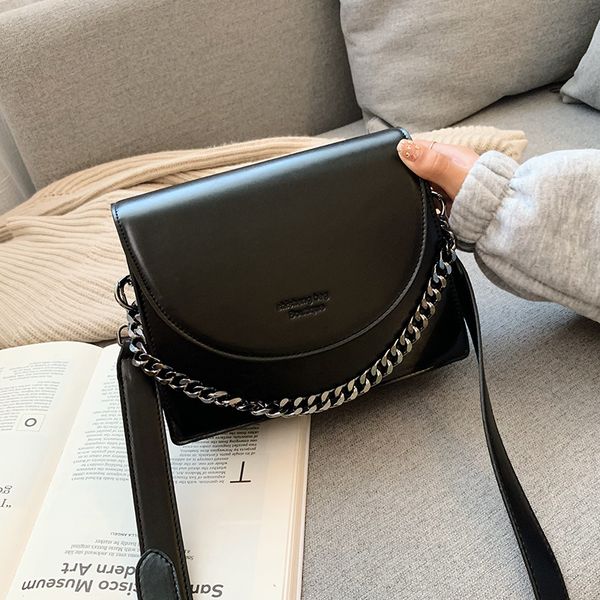

simple ladies shoulder bag fashion female messenger bag metal ring womens handbags party bag girl shopper 2021 new products