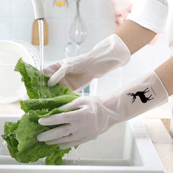 

disposable gloves dishwashing cleaning won't break waterproof rubber latex kitchen durable windows housework chores tools