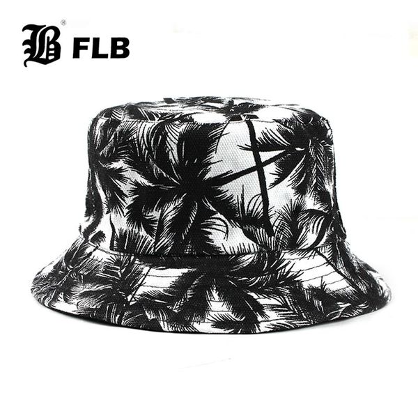 

cloches [flb] bucket cap man women cotton banana hat bob caps hip hop coconut tree sports summer ladies beach hats f376, Blue;gray