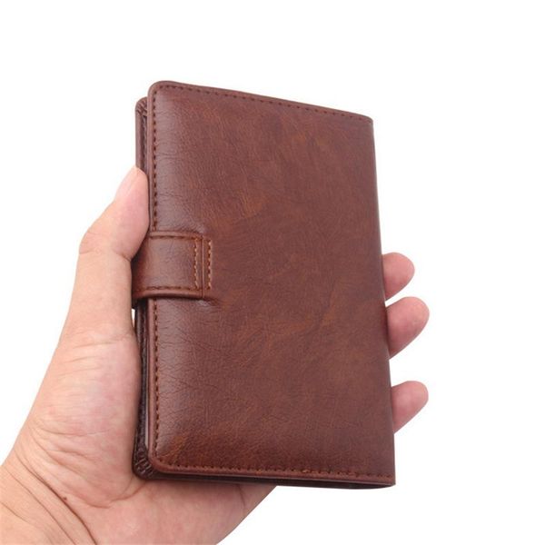 

card holders men passport cover organizer pouch russian driver license documents case pu leather holder porte carte bancaire, Brown;gray