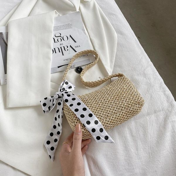 

evening bags handbag designer summer beach straw bag women's 2021 fashion shoulder mini purses and handbags for women