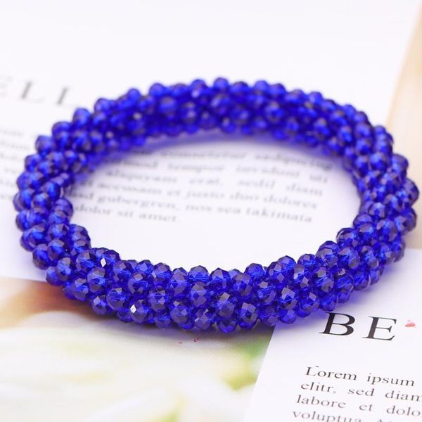 

charm bracelets fashion crystal beads bracelet 8 colors handmade geometric wrist for women year gift jewelry1, Golden;silver