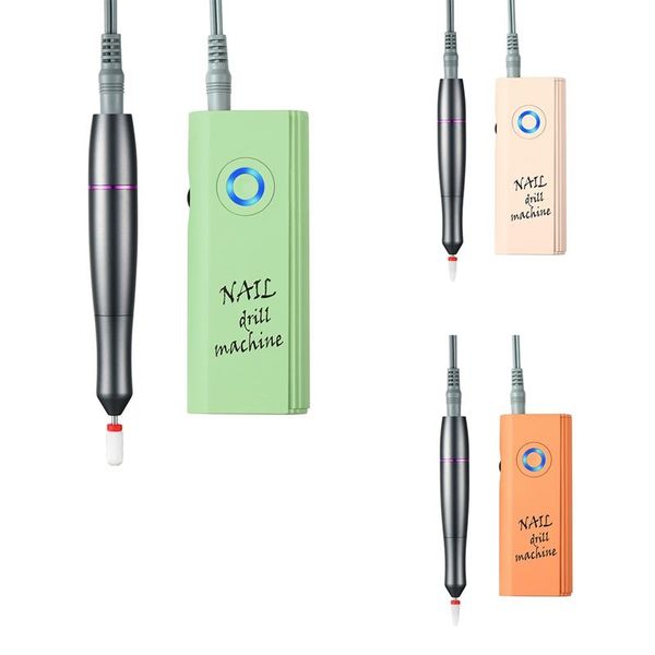 

nail art equipment portable rechargeable drill machine 30000rpm electric sander pedicure polisher eu plug, Silver