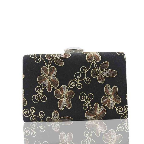 

new style wind inlaid diamond lace flower cheongsam banquet dress bag