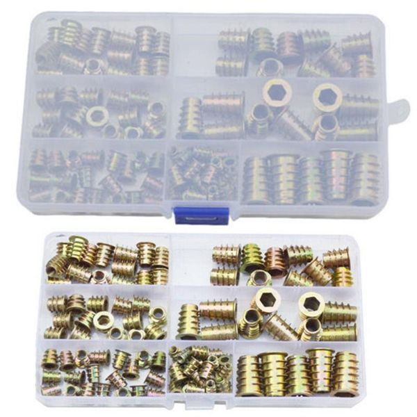 

100pcs nut kit accessory furniture inserts replace screw socket tool craft tools