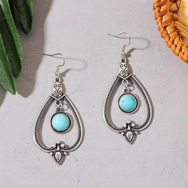 

dangle & chandelier trend blue color jewelry earring for women temperament crystal unusual accessories banquet girl first choice, Silver