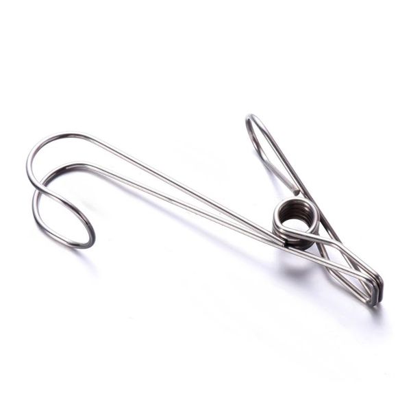 

10pcs stainless steel clothes pegs metal clips socks multifunctional clothing blanket clamps & wardrobe storage