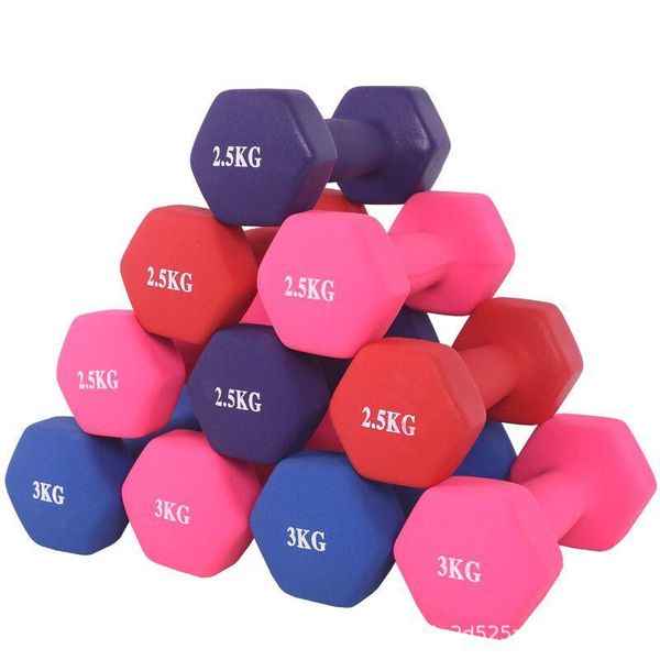 

dip hexagon dumbbells for men and women, cast iron