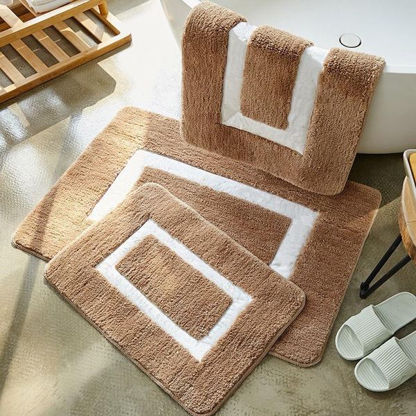 

carpets fluffy bathmat nordic minimalist bathtub floor mat no slip water absorbent kitchen entrance door beside for hallway