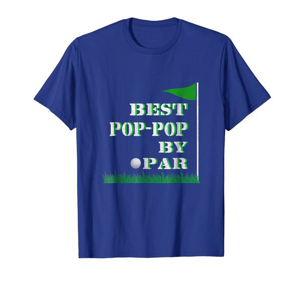 

mens father's day pop-pop by par funny golf gift shirt, White;black