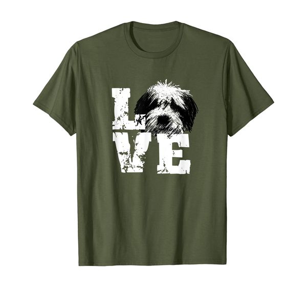 

love sheepadoodles tshirt for doodle dog lovers, White;black