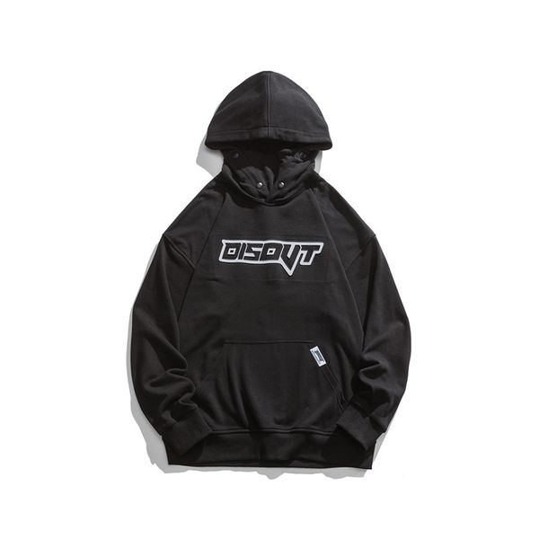 

no vulgar graffiti hooded sweater men's loose and versatile fashion coat 2021 autumn harajuku style, Black