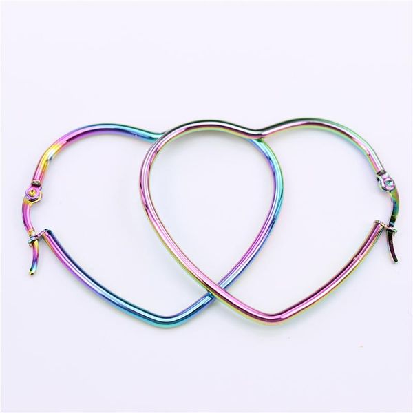 

hoop & huggie width 2mm colors earrings beautiful girl 45mm 55mm 75mm exaggerated fashion jewelry wholesale lh936, Golden;silver