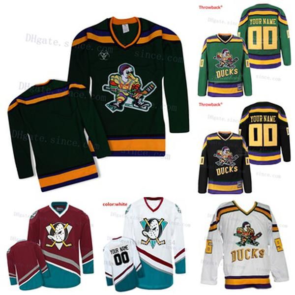 

mighty ducks movie ice hockey jerseys customize to any name any number mens womens youth ryan getzlaf kesler shattenkirk welinski lindholm, Black;red