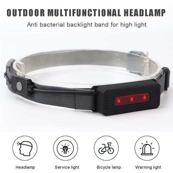 

bike lights headlight waterproof rechargeable camping mountaineering ultra light portable head fishing led lamp 170lm outdoor